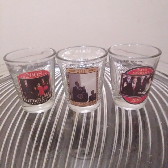 Barack Obama Presidential SHOT GLASSES - Picture 1 of 8
